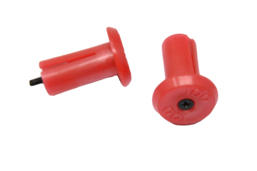 Red ODI “Thug Plugs” Handle-bar End Plugs Made In USA 90’s Nos Lightweight Plastic