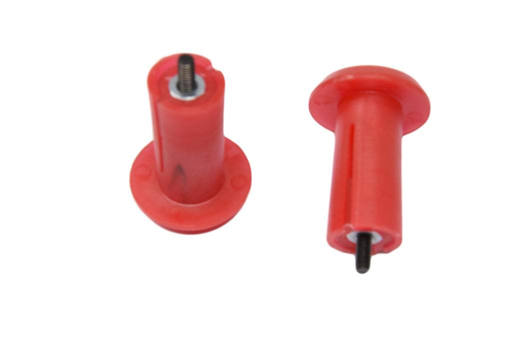 Red ODI “Thug Plugs” Handle-bar End Plugs Made In USA 90’s Nos Lightweight Plastic