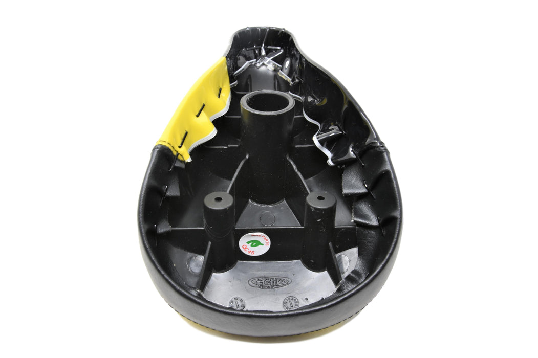 Raleigh MX 12” Kiddies Bike Saddle, Bolt On Or Bond To Seat Post Type Yellow & Black
