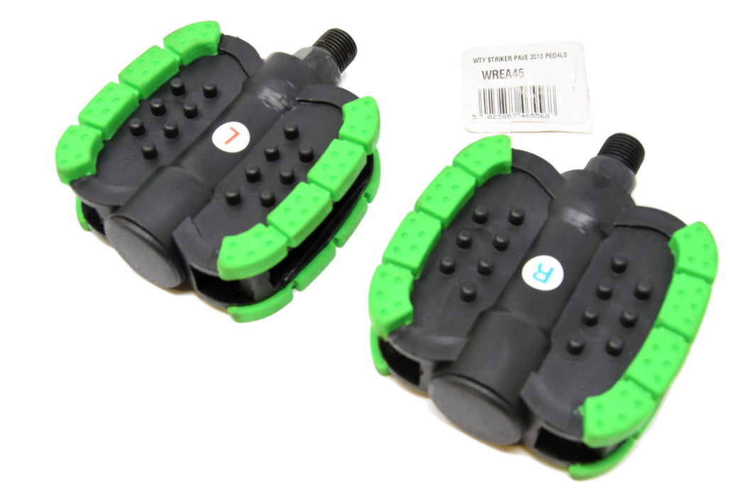 Raleigh Striker Trendy Green & Black 1-2” Pedals Ideal For Most Kids Childrens Bikes