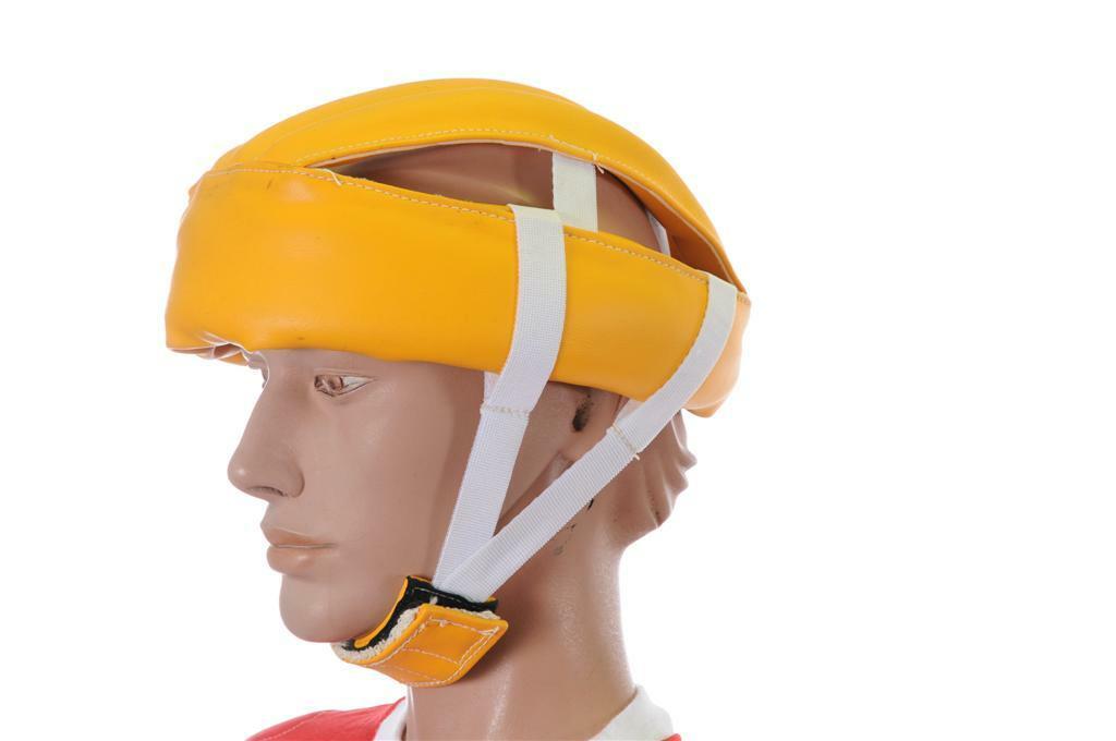 Hard to find Bike Parts Vintage Rare Nostalgic 70's Safety Racing Head Protector (Helmet) Yellow Nos