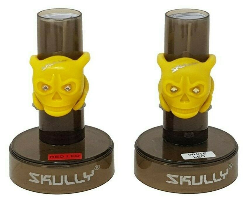 PAIR OF SKULLY BONEHEAD BRIGHT LED SILICONE WRAP AROUND LIGHT SETS ASS. COLOURS